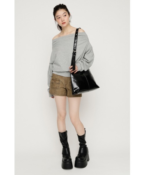 SLY(スライ)の「THICK BELT PLATFORM BOOTS シックベルトプラットフォームブーツ 秋服 冬服(ブーツ・レディース・ブラック/ブラウン・LARGE/MEDIUM/SMALL)」の8枚目の写真