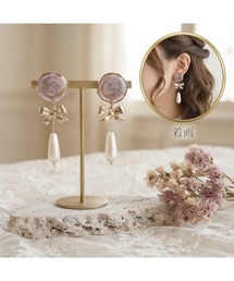 【Espoir et la lune】ニュアンスリボンのピアス(MA)