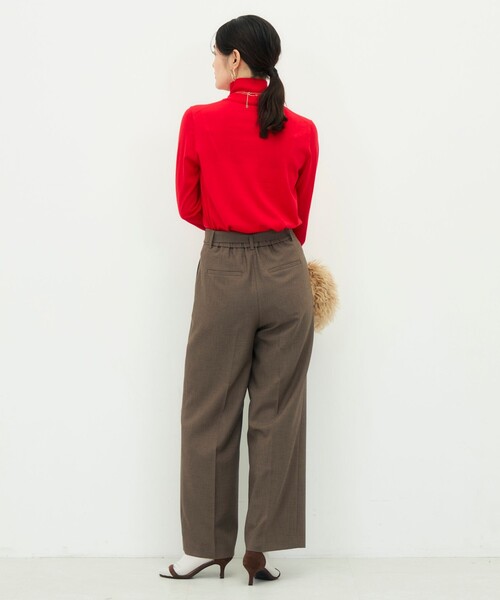 NOLLEY’S Sophi(ノーリーズソフィ)の「《セットアップ対応》ウォッシャブルドライシャークタックセミワイドパンツ(その他パンツ・レディース・ブラウン/グレー・34/36/38)」の17枚目の写真