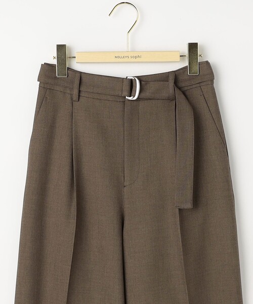 NOLLEY’S Sophi(ノーリーズソフィ)の「《セットアップ対応》ウォッシャブルドライシャークタックセミワイドパンツ(その他パンツ・レディース・ブラウン/グレー・34/36/38)」の21枚目の写真