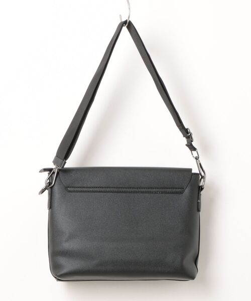 Burner(バーナー)の「【Leathen Leather(レーセンレザー)】薄型フラット メンズクロスボディバッグ lea-shbag-10-28(ショルダーバッグ・メンズ・ブラック・FREE)」の2枚目の写真