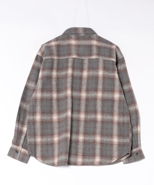 CORISCO(コリスコ)の「ネルオンブレシャツ(M1)(シャツ/ブラウス・メンズ・ブラック系1/グレー系1/グレー系2/ベージュ系1/ネイビー系1・MEDIUM/LARGE/X-LARGE)」の6枚目の写真