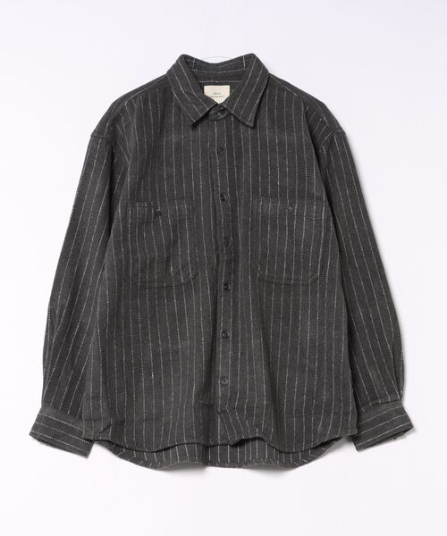 CORISCO(コリスコ)の「ネルオンブレシャツ(M1)(シャツ/ブラウス・メンズ・ブラック系1/グレー系1/グレー系2/ベージュ系1/ネイビー系1・MEDIUM/LARGE/X-LARGE)」の9枚目の写真