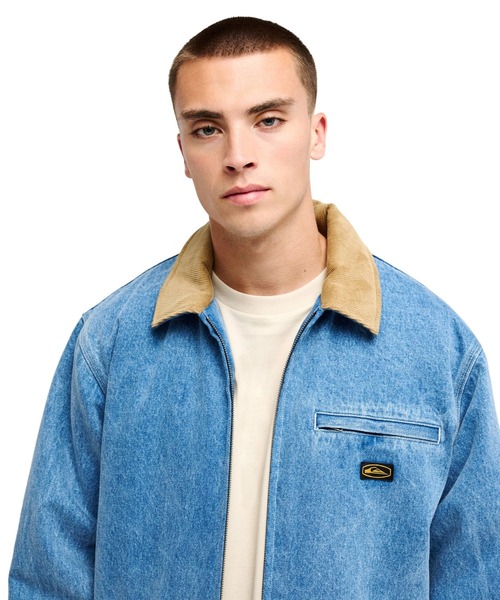 Quiksilver(クイックシルバー)の「QUIKSILVER メンズ SHAPER PAD JKT LINED ジャケット 【2026年秋冬モデル】/クイックシルバーワークブルゾン(ブルゾン・メンズ・ベージュ/ブルー・X-LARGE/LARGE/MEDIUM)」の9枚目の写真