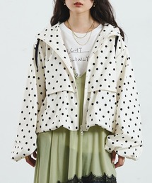 POLKA DOT PUFF BLOUSON