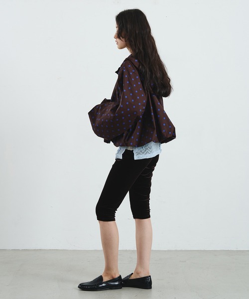 ROSE BUD(ローズバッド)の「POLKA DOT PUFF BLOUSON(ブルゾン・レディース・BROWN/Off White・ONE SIZE)」の15枚目の写真