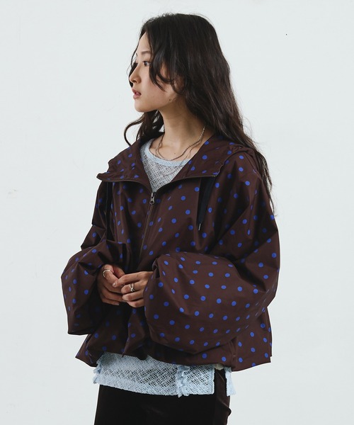ROSE BUD(ローズバッド)の「POLKA DOT PUFF BLOUSON(ブルゾン・レディース・BROWN/Off White・ONE SIZE)」の20枚目の写真