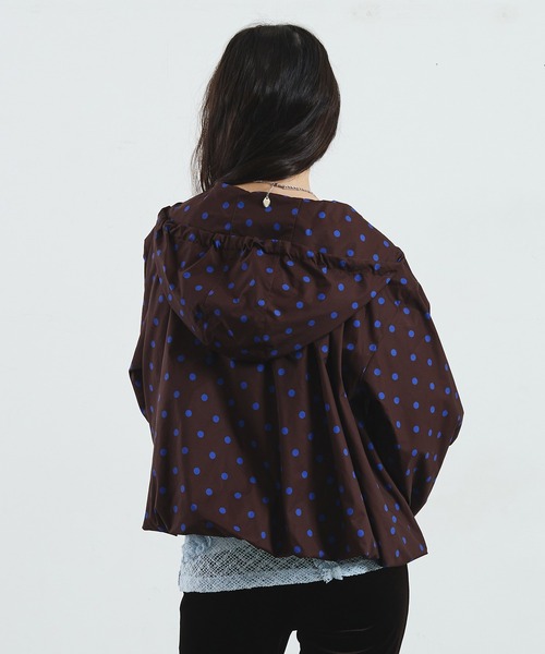 ROSE BUD(ローズバッド)の「POLKA DOT PUFF BLOUSON(ブルゾン・レディース・BROWN/Off White・ONE SIZE)」の21枚目の写真