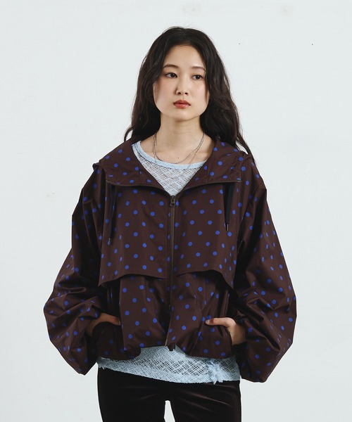 ROSE BUD(ローズバッド)の「POLKA DOT PUFF BLOUSON(ブルゾン・レディース・BROWN/Off White・ONE SIZE)」の18枚目の写真