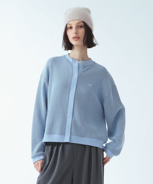 Ray BEAMS（レイビームス）の「【別注】Lee × Ray BEAMS / ニット ジャカード カーディガン（ニット/セーター・レディース・グレー/ホワイト/ピンク・ONE SIZE）」の2枚目の写真