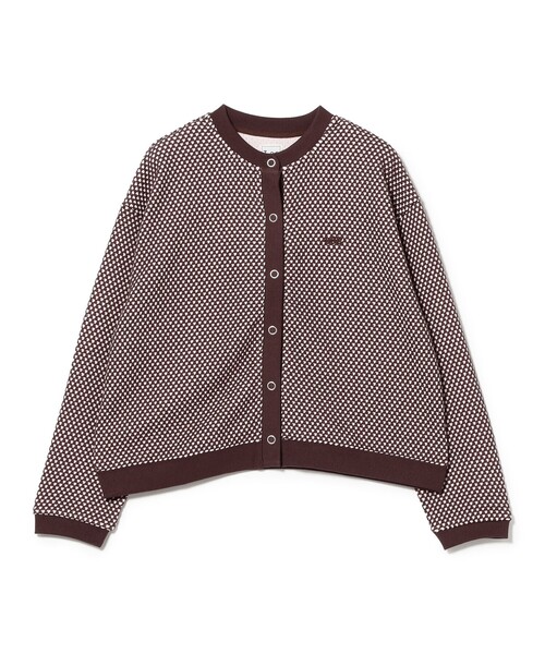 Ray BEAMS（レイビームス）の「【別注】Lee × Ray BEAMS / ニット ジャカード カーディガン（ニット/セーター・レディース・グレー/ホワイト/ピンク・ONE SIZE）」の3枚目の写真