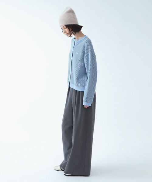 Ray BEAMS（レイビームス）の「【別注】Lee × Ray BEAMS / ニット ジャカード カーディガン（ニット/セーター・レディース・グレー/ホワイト/ピンク・ONE SIZE）」の5枚目の写真