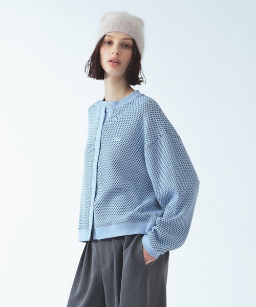 Ray BEAMS（レイビームス）の「【別注】Lee × Ray BEAMS / ニット ジャカード カーディガン（ニット/セーター・レディース・グレー/ホワイト/ピンク・ONE SIZE）」の7枚目の写真