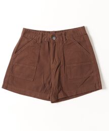 カーゴパンツ（ブラウン/茶色系・ショート・ひざ上丈）ファッション