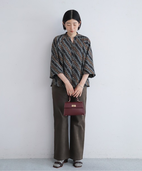 NOMBRE IMPAIR(ノンブルアンペール)の「【予約】バイヤススケッチフラワーPT ラグランブラウス(シャツ/ブラウス・レディース・チャコールグレー・FREE)」の11枚目の写真