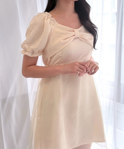 merrylatte(メリーラテ)の「フレンチミニドレス(ドレス・レディース・アイボリー・MEDIUM)」の2枚目の写真