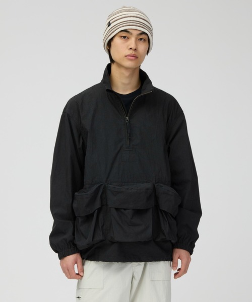 Snow Peak(スノーピーク)の「Snow Peak / Indigo C/N Anorak インディゴ C/N アノラック(ブルゾン・メンズ・ブラック/アイボリー/インディゴブルー・M/L)」の1枚目の写真