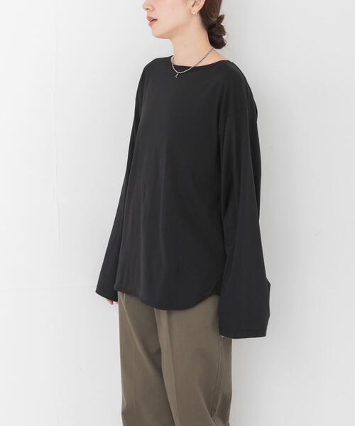 HAKUJI(ハクジ)の「HAKUJI BACK TWIST PULLOVER(Tシャツ/カットソー・レディース・ブラック/イエロー・FREE)」の4枚目の写真