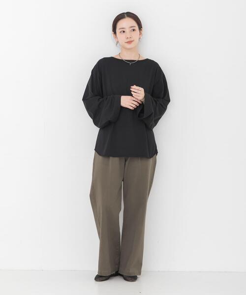 HAKUJI(ハクジ)の「HAKUJI BACK TWIST PULLOVER(Tシャツ/カットソー・レディース・ブラック/イエロー・FREE)」の8枚目の写真