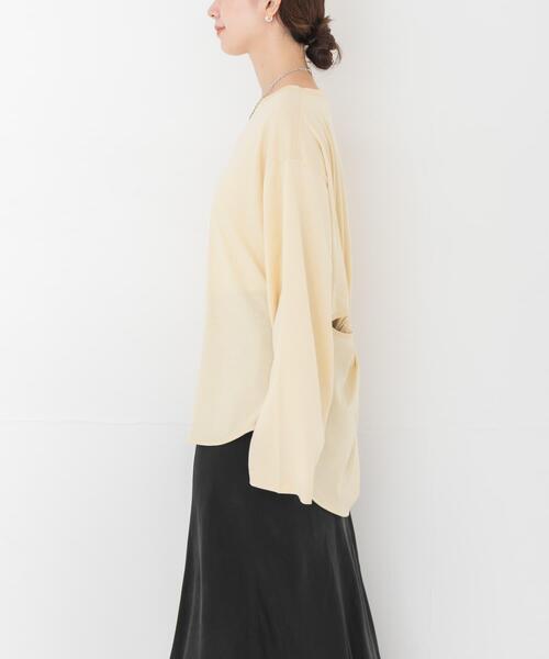 HAKUJI(ハクジ)の「HAKUJI BACK TWIST PULLOVER(Tシャツ/カットソー・レディース・ブラック/イエロー・FREE)」の15枚目の写真