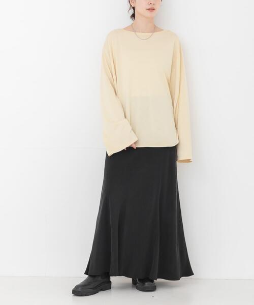 HAKUJI(ハクジ)の「HAKUJI BACK TWIST PULLOVER(Tシャツ/カットソー・レディース・ブラック/イエロー・FREE)」の16枚目の写真