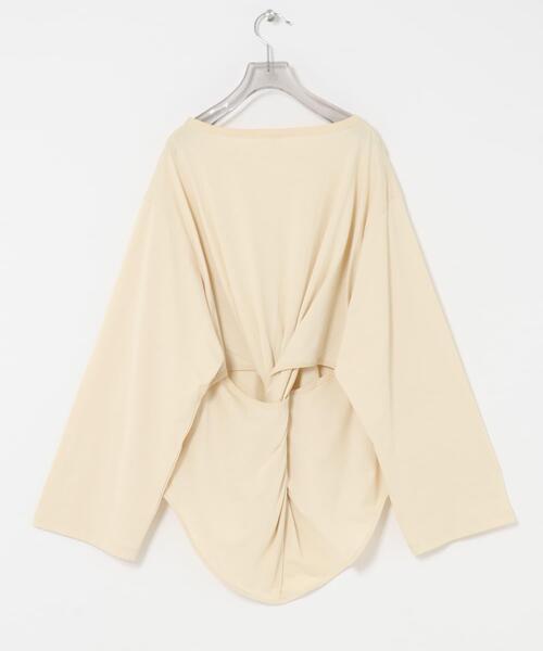 HAKUJI(ハクジ)の「HAKUJI BACK TWIST PULLOVER(Tシャツ/カットソー・レディース・ブラック/イエロー・FREE)」の20枚目の写真