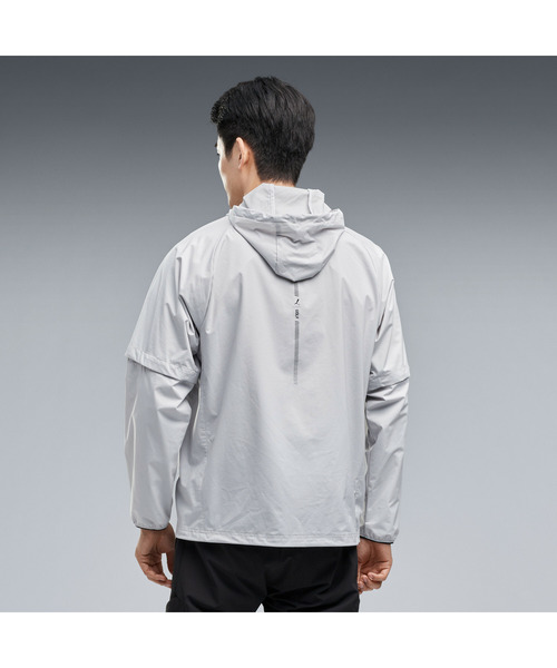 PUMA(プーマ)の「PUMA プーマ メンズ ゴルフCG デタッチャブル ウィンド ジャケット(ブルゾン・メンズ・ライトグレー/ダークブルー・MEDIUM/X-LARGE/LARGE/XX-LARGE/SMALL)」の3枚目の写真