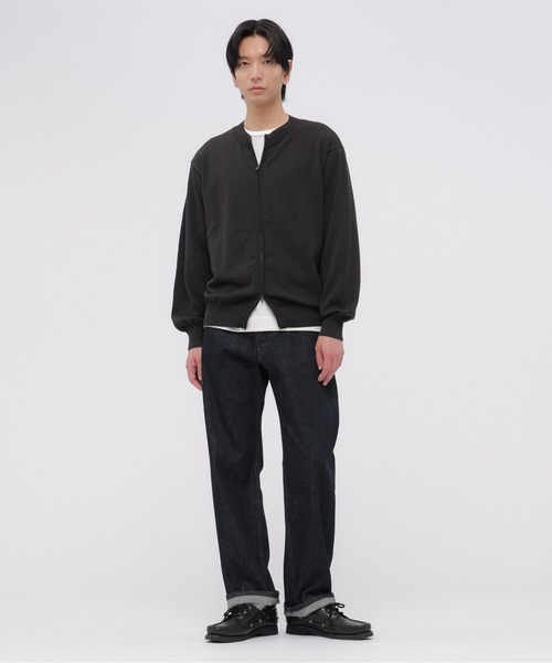 MARGARET HOWELL(マーガレットハウエル)の「MERINO COTTON LOOPBACK(カーディガン/ボレロ・メンズ・カーキ/チャコール・MEDIUM/LARGE)」の6枚目の写真
