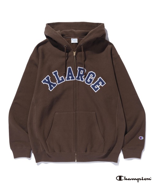 XLARGE×Champion REVERSE WEAVE ZIP HOODED SWEATSHIRT（パーカー