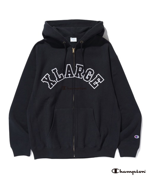 XLARGE×Champion REVERSE WEAVE ZIP HOODED SWEATSHIRT（パーカー