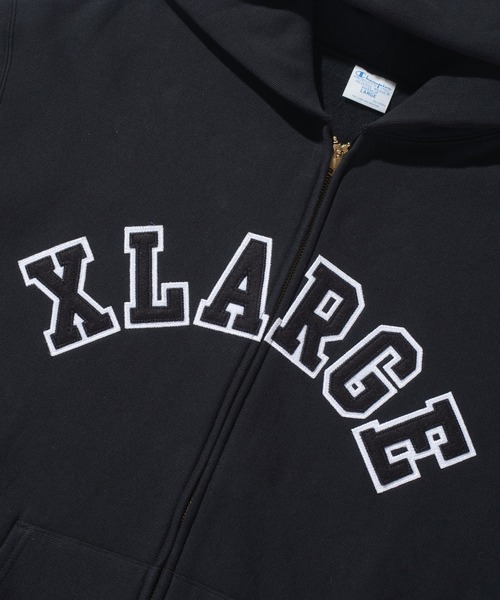 Champion（チャンピオン）の「XLARGE×Champion REVERSE WEAVE ZIP HOODED SWEATSHIRT（パーカー・メンズ・ブラウン/ネイビー/アッシュ/ブラック・L/XL/M/S）」の10枚目の写真