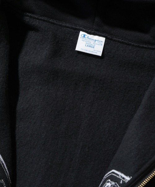 Champion（チャンピオン）の「XLARGE×Champion REVERSE WEAVE ZIP HOODED SWEATSHIRT（パーカー・メンズ・ブラウン/ネイビー/アッシュ/ブラック・L/XL/M/S）」の14枚目の写真