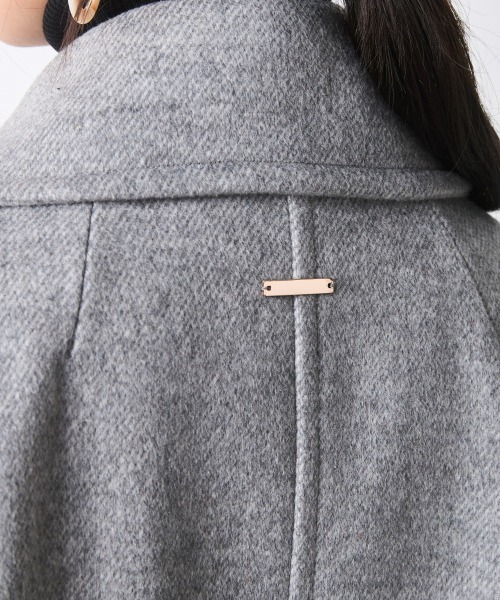 CHIC STYLE(シックスタイル)の「ウール混ピーコート<大きいサイズ有>シックスタイル(ダッフルコート・レディース・グレー/ブラック・L/5L/3L/4L/LL/M)」の16枚目の写真