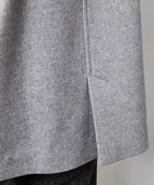 CHIC STYLE(シックスタイル)の「ウール混ピーコート<大きいサイズ有>シックスタイル(ダッフルコート・レディース・グレー/ブラック・L/5L/3L/4L/LL/M)」の17枚目の写真