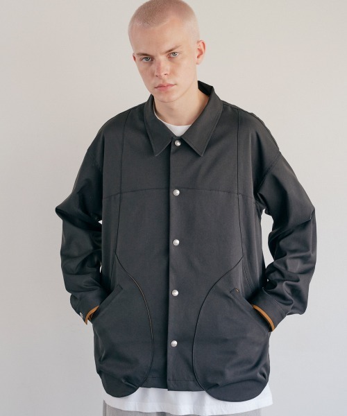 rehacer(レアセル)の「rehacer : W Face Tactical Coach JKT / ダブルフェイス タクティカル コーチジャケット(ブルゾン・メンズ・ブラック/ネイビー・LARGE/MEDIUM/SMALL)」の1枚目の写真