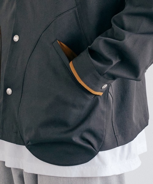 rehacer(レアセル)の「rehacer : W Face Tactical Coach JKT / ダブルフェイス タクティカル コーチジャケット(ブルゾン・メンズ・ブラック/ネイビー・LARGE/MEDIUM/SMALL)」の4枚目の写真