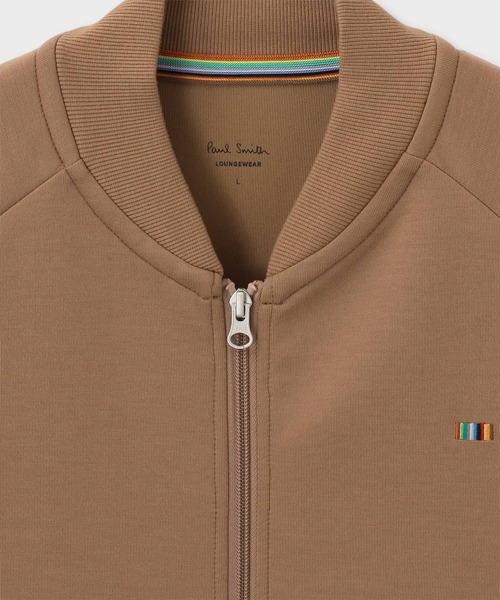 Paul Smith(ポールスミス)の「【ラウンジウェアー】“Cardboard Knit” ジップアップカットソー【853415 7138XL】(カーディガン/ボレロ・メンズ・ベージュ/ブラック/ネイビー・X-LARGE)」の9枚目の写真