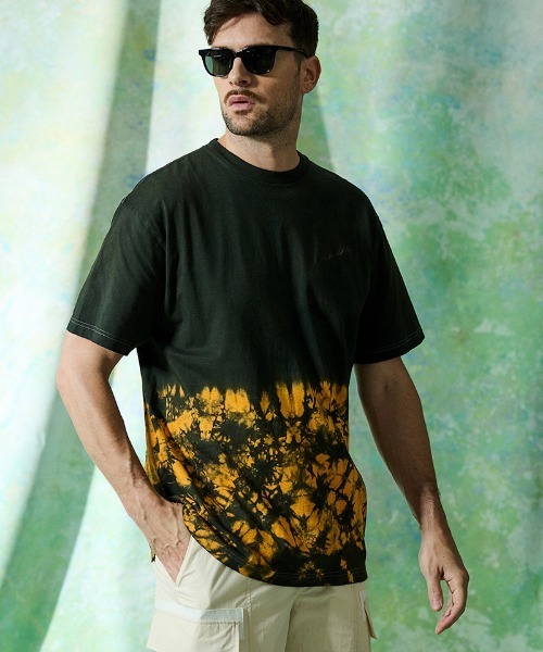 ACANTHUS(アカンサス)の「mt10675- Tie-dye Tee タイダイTシャツ(CT2703)(Tシャツ/カットソー・メンズ・ブラウン/ブルー/ブラック・XL/L/M/S)」の4枚目の写真