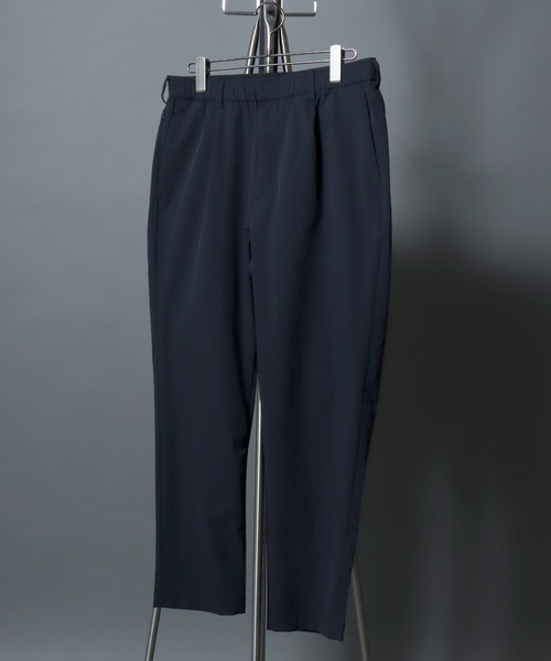 ANPAS(アンパス)の「FLEX360° One-Tuck Tapered Trousers / <セットアップ可>FLEX360° ワンタックテーパード ストレッチトラウザーイージーパンツ スラックス メンズ ボトムス ビジカジ ビジネス スーツ <S~LLサイズ>(スラックス・メンズ・ブラウン/ネイビー/ブラック・LL/L/M)」の4枚目の写真