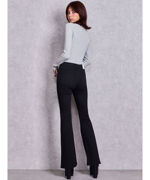 GYDA(ジェイダ)の「ハイウエストbijouワンウォッシュフレアパンツ(デニムパンツ・レディース・ブラック・MEDIUM/SMALL/X-SMALL/XX-SMALL)」の21枚目の写真