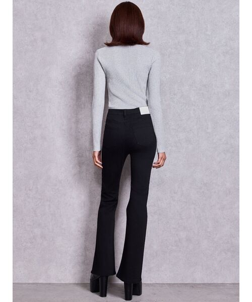 GYDA(ジェイダ)の「ハイウエストbijouワンウォッシュフレアパンツ(デニムパンツ・レディース・ブラック・MEDIUM/SMALL/X-SMALL/XX-SMALL)」の22枚目の写真