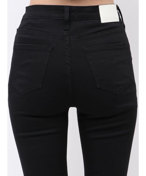 GYDA(ジェイダ)の「ハイウエストbijouワンウォッシュフレアパンツ(デニムパンツ・レディース・ブラック・MEDIUM/SMALL/X-SMALL/XX-SMALL)」の12枚目の写真