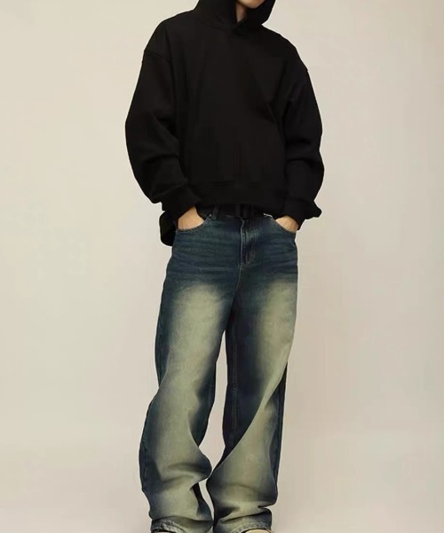 ampm(エーエムピーエム)の「【ユニセックス】オーバーサイズベーシックパーカー(スウェット・レディース・グレー/ブラック/アイボリー・XL/L/M)」の18枚目の写真