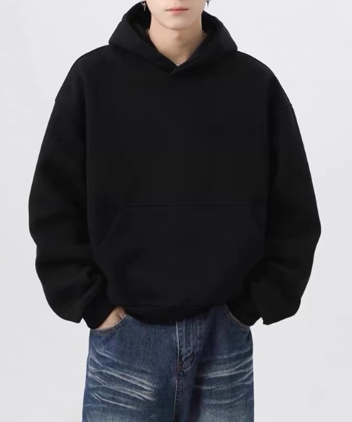 ampm(エーエムピーエム)の「【ユニセックス】オーバーサイズベーシックパーカー(スウェット・レディース・グレー/ブラック/アイボリー・XL/L/M)」の22枚目の写真