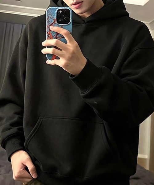 ampm(エーエムピーエム)の「【ユニセックス】オーバーサイズベーシックパーカー(スウェット・レディース・グレー/ブラック/アイボリー・XL/L/M)」の16枚目の写真