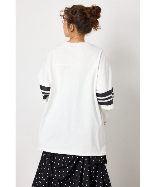 RODEO CROWNS WIDE BOWL(ロデオクラウンズワイドボウル)の「チュールレイヤードトップス(Tシャツ/カットソー・レディース・ブルー/ブラック/ホワイト・FREE)」の16枚目の写真