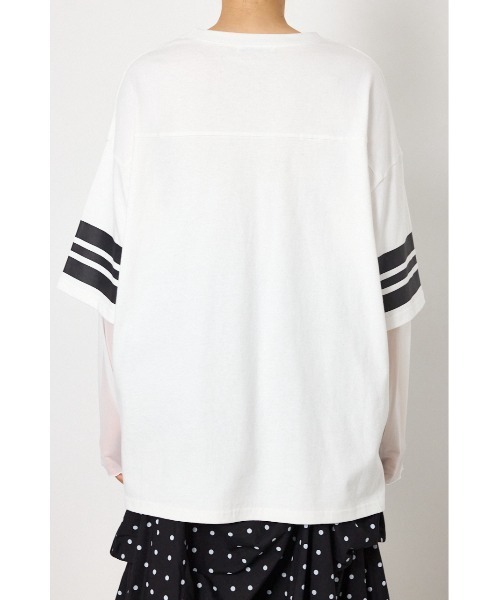 RODEO CROWNS WIDE BOWL(ロデオクラウンズワイドボウル)の「チュールレイヤードトップス(Tシャツ/カットソー・レディース・ブルー/ブラック/ホワイト・FREE)」の21枚目の写真