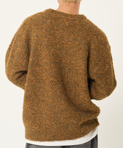 ROUGH TRADE（ラフトレード）の「ミックスブークレクルーニット(M1)（ニット/セーター・メンズ・ブルー系/オレンジ系/ブラック系・X-LARGE/MEDIUM/LARGE）」の12枚目の写真