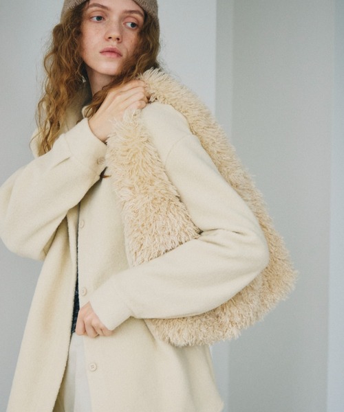full/fill.(フルフィル)の「one handle fur bag / ワンハンドルファーバッグ(ハンドバッグ・レディース・ブラウン/アイボリー・FREE)」の8枚目の写真