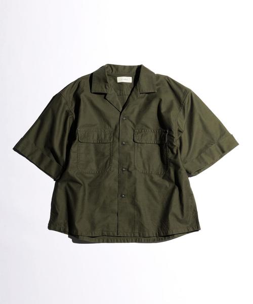 JIEDA(ジエダ)の「<JieDa> WIDE SHIRTS/シャツ◆(シャツ/ブラウス・メンズ・オリーブ/ネイビー・1/2)」の2枚目の写真